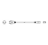 AMEP4646 Шнур сетевой 220В, Thermo Fisher